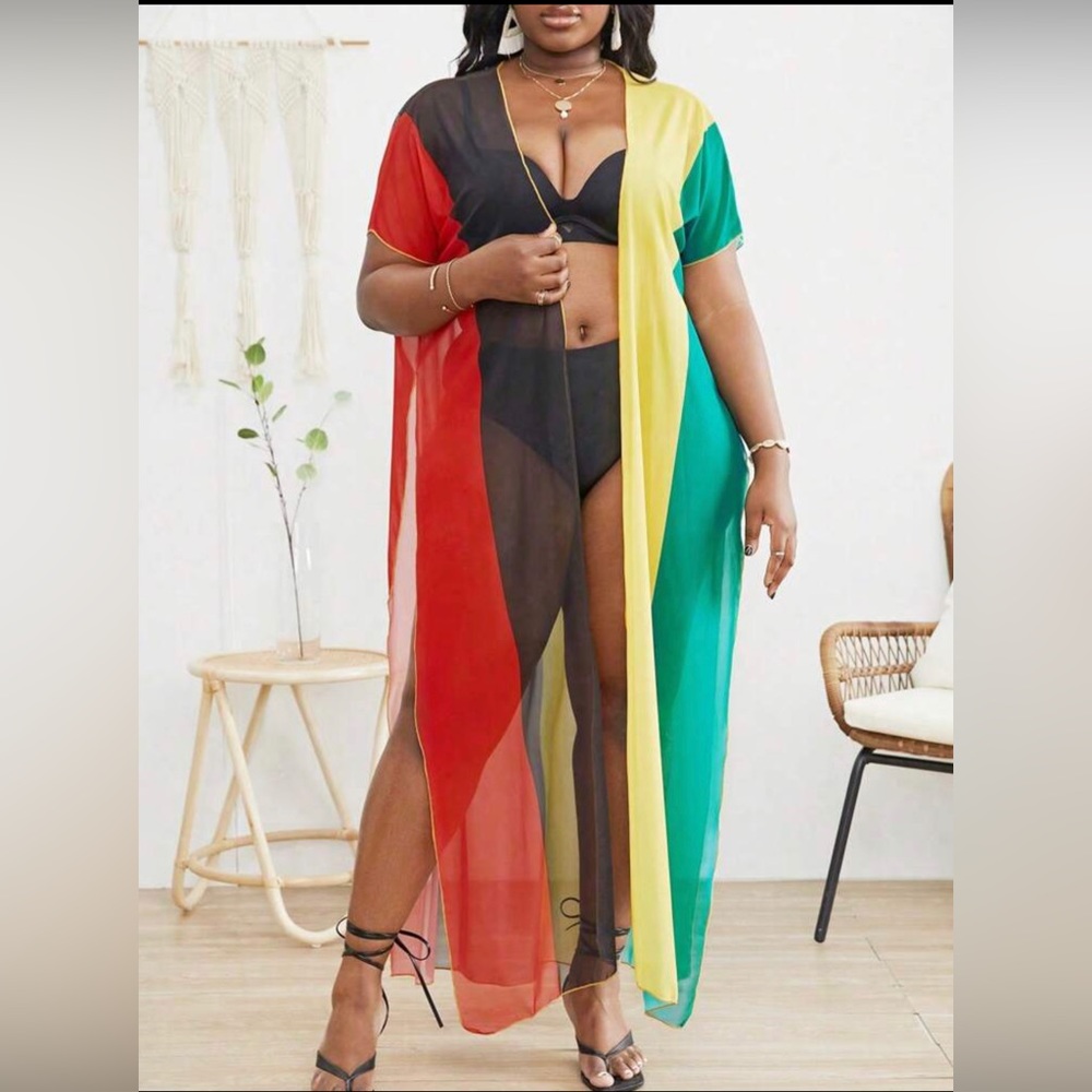 Jamaican Rasta Swimsuit Coverup